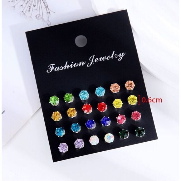 Multicolored Earring Set - Picture 4 of 4